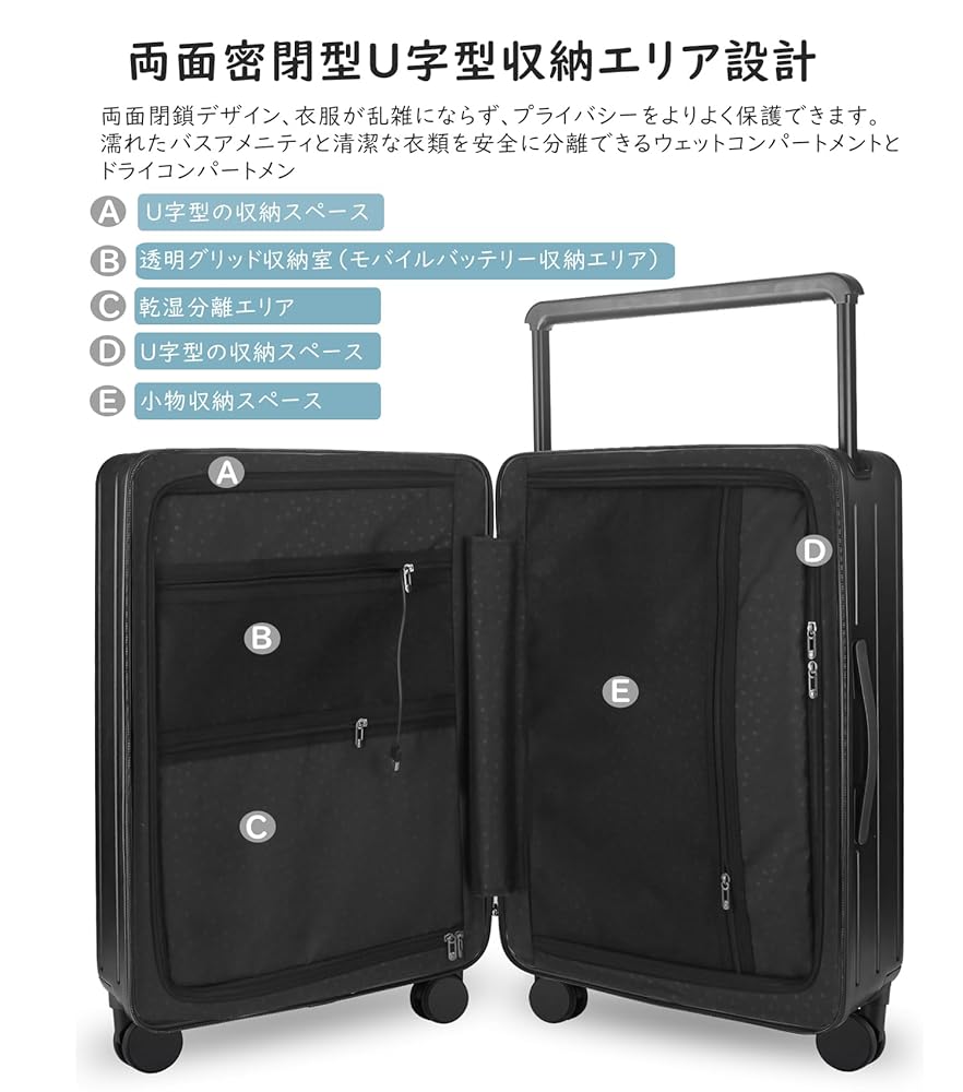 Amazon.co.jp: [Ashard] スーツケース 大容量 キャリーケース 超